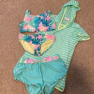 Two piece bathing suit - size 14